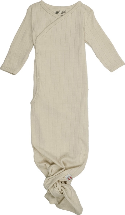 Lodger Hopper - Newborn Slaapzak - Crème - 0.3 TOG - 62cm - Biologisch Katoen - Hydrofiel - Slaapzak baby