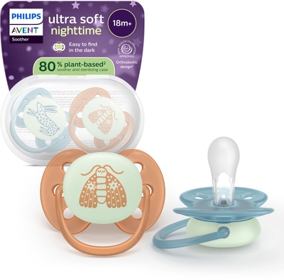 Philips Avent Ultra Soft Nighttime – 18+ maanden - Glow-in-the-dark fopspeen - SCF094/06