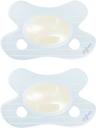 Difrax Natural Fopspeen - Newborn - Blauw - 2 Stuks