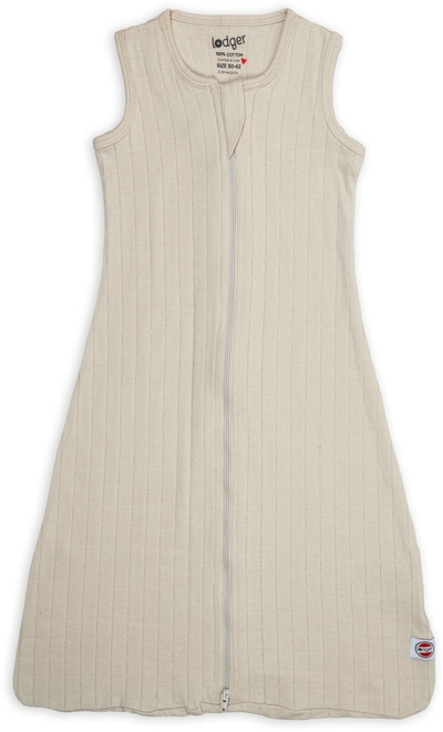 Lodger Hopper - Hydrofiele Slaapzak Baby - Crème - 0.3 TOG - 62cm - Biologisch Katoen - Zomerslaapzak & Babyslaapzak