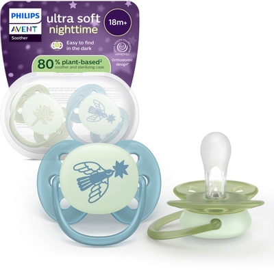 Philips Avent Ultra Soft Nighttime – 18+ maanden - Glow-in-the-dark fopspeen - SCF094/05