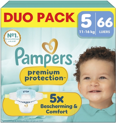 Pampers Premium Protection  luiers maat 5 - 66 stuks