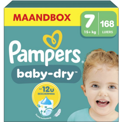 Pampers Baby Dry  luiers maat 7 - 168 stuks