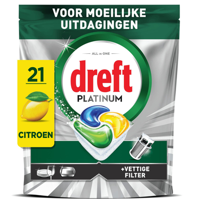 Dreft Citroen vaatwastabletten  - 126 wasbeurten