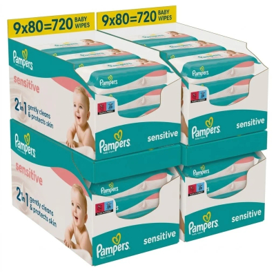 Pampers Sensitive billendoekjes - 2880 stuks