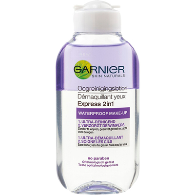 Garnier Skinactive 2-in-1 oogreinigingslotion Oog make-up remover 125 ml