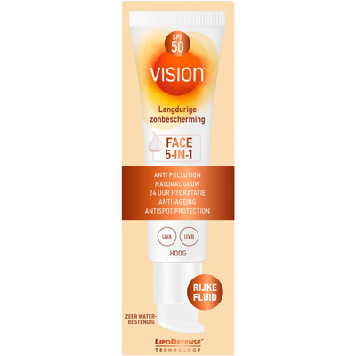 Vision Face 5-in-1 spf50 Zonnebrand gezicht 50 ml