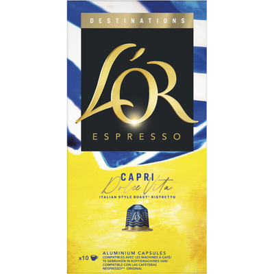 L'OR Ristretto Capri dolce vita koffiecups Nespresso compatible koffiecups 10 stuks