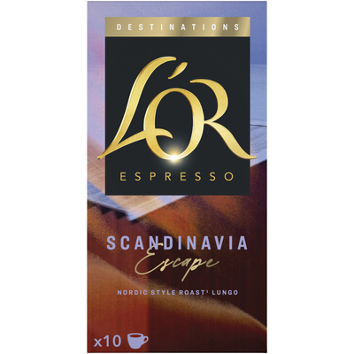 L'OR Lungo Scandinavia escape koffiecups Nespresso compatible koffiecups 10 stuks