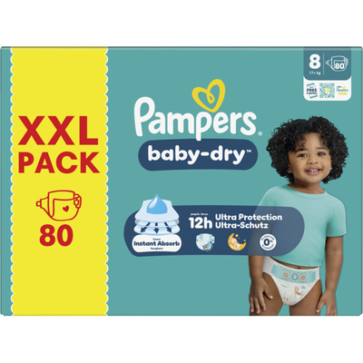 Pampers Baby Dry  luiers maat 8 - 80 stuks