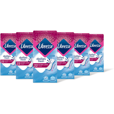 Libresse Dailies fresh extra lng inlegkruisje 6pk Inlegkruisjes 6 stuks