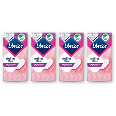 Libresse Dailies style micro inlegkruisjes 4-pack Inlegkruisjes 4 stuks