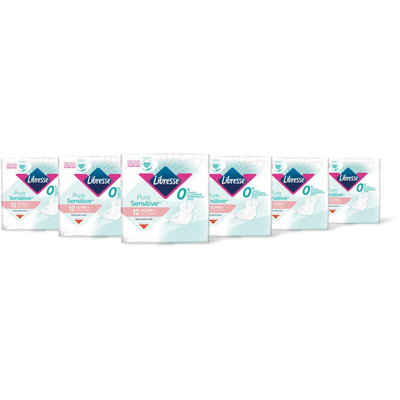 Libresse Pure sens ultra+ wings maandverband 6pck Maandverband 6 stuks
