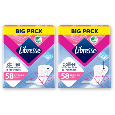 Libresse Dailies reg inlegkruisjes big pack 2 pck Inlegkruisjes 2 stuks