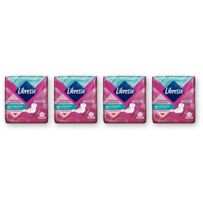 Libresse Ultra long+ wings maandverband 4-pack Maandverband 4 stuks