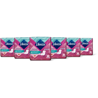 Libresse Ultra long+ wings maandverband 6-pack Maandverband 6 stuks