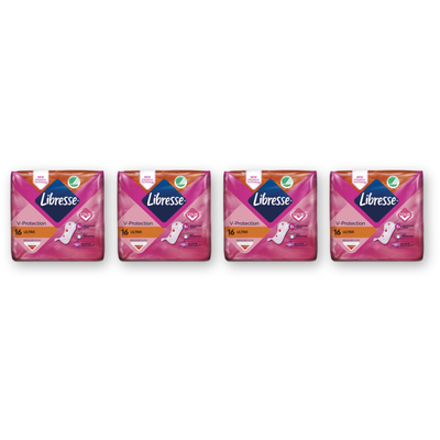 Libresse Ultra regular maandverband 4-pack Maandverband 4 stuks