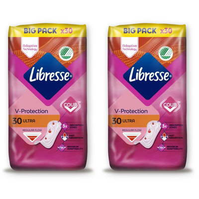 Libresse Ultra regular maandverband bigpack 2pack Maandverband 2 stuks