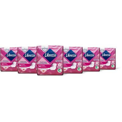 Libresse Ultra+ wings maandverband 6-pack Maandverband 6 stuks