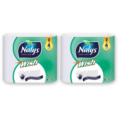 Nalys Wish dubbelrol keukenpapier 2-pack no_ah_productcategory 2 stuks