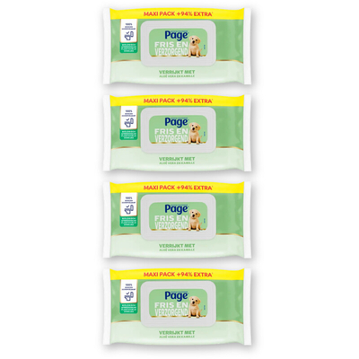 Page Aloe Vera vochtig toiletpapier - 4 doekjes
