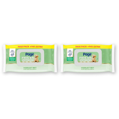 Page Aloe Vera vochtig toiletpapier - 2 doekjes