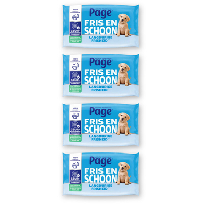 Page Compleet Schoon vochtig toiletpapier - 4 doekjes