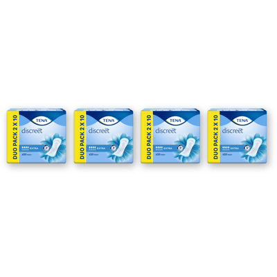 Tena Discreet extra inlegkruisje duo pack 4pk Incontinentiemateriaal 4 stuks