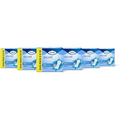 Tena Discreet extra inlegkruisje duo pack 6pk Incontinentiemateriaal 6 stuks