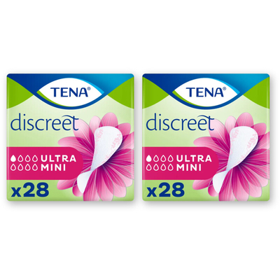 Tena Discreet ultra mini inlegkruisjes 2-pack Incontinentiemateriaal 2 stuks