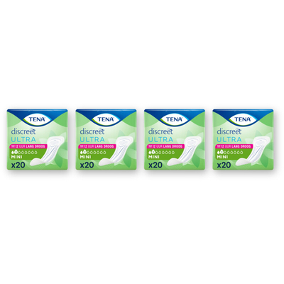 Tena Discreet ultra mini maandverband 4-pack Incontinentiemateriaal 4 stuks