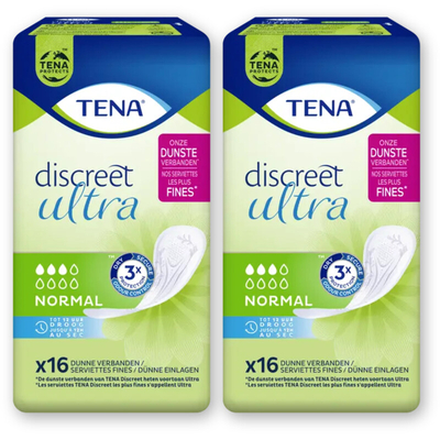 Tena Discreet ultra normal maandverband 2-pck Incontinentiemateriaal 2 stuks