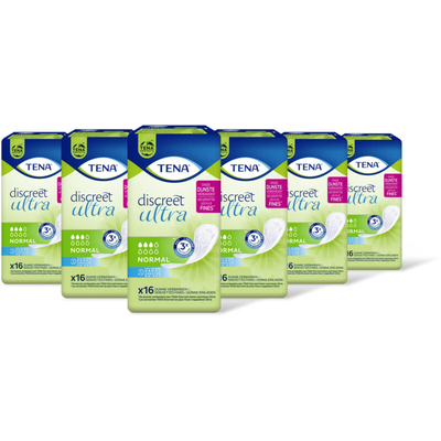 Tena Discreet ultra normal maandverband 6-pck Incontinentiemateriaal 6 stuks