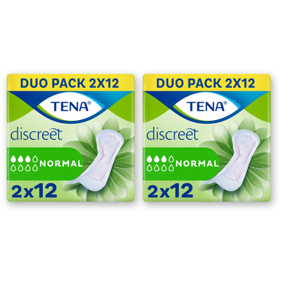 Tena Discreet normal maandverband duo pck 2pk Incontinentiemateriaal 2 stuks