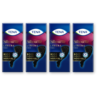Tena Silhouette noir inlegkruisjes 4-pack Inlegkruisjes 4 stuks