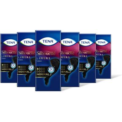Tena Silhouette noir inlegkruisjes 6-pack Inlegkruisjes 6 stuks