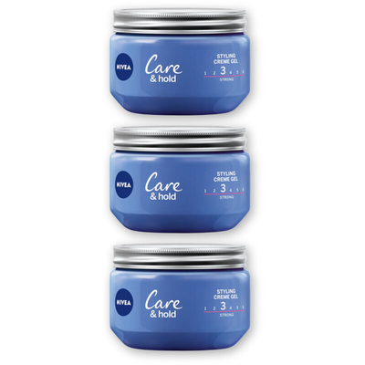 NIVEA Care & hold styling creme gel 3-pack Haarstyling 3 stuks