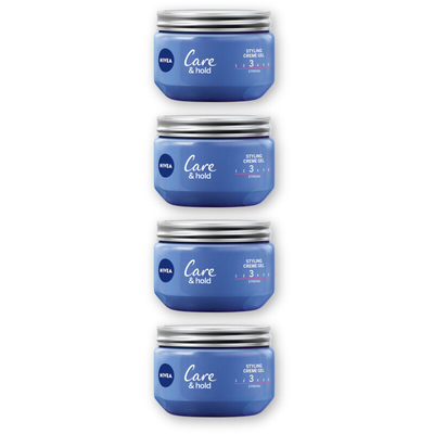 NIVEA Care & hold styling creme gel 4-pack Haarstyling 4 stuks