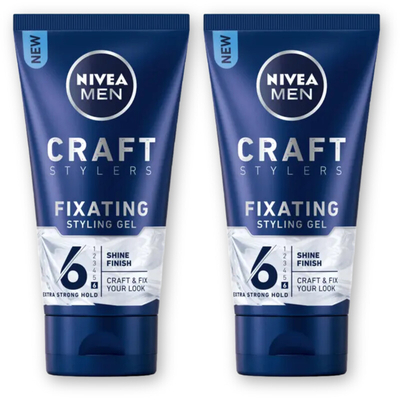 NIVEA Men craft stylers fix styling gel 2-pack Haarstyling 2 stuks