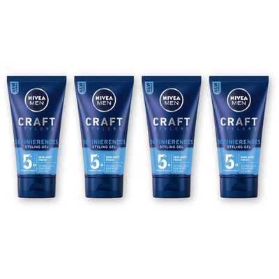 NIVEA Men craft styling matte gel 4-pack Haarstyling 4 stuks