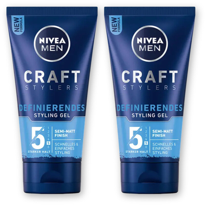 NIVEA Men craft styling matte gel 2-pack Haarstyling 2 stuks