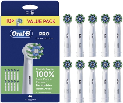 Oral-B CrossAction  opzetborstels - 10 stuks