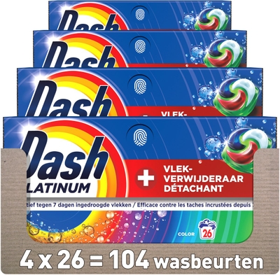 Dash  wascapsules gekleurde was - 104 wasbeurten