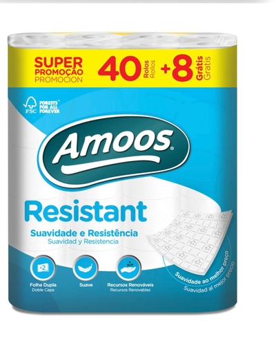 Amoos 2-laags toiletpapier - 48 rollen