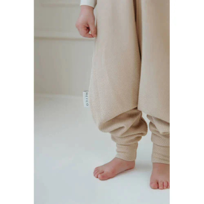 Meyco slaapoverall jumper Studio Collection Classic Sand Babyslaapzak Beige 80 cm