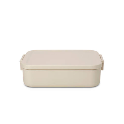 Brabantia Make & Take lunchbox - Medium - Kunststof - Soft Beige Broodtrommel