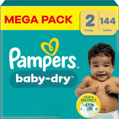 Pampers Baby Dry  luiers maat 2 - 144 stuks