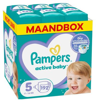 Pampers Baby Dry  luiers maat 5 - 192 stuks