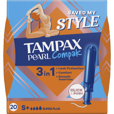 Tampax Tampax compak pearl super plus SP X20 Tampons 20 stuks