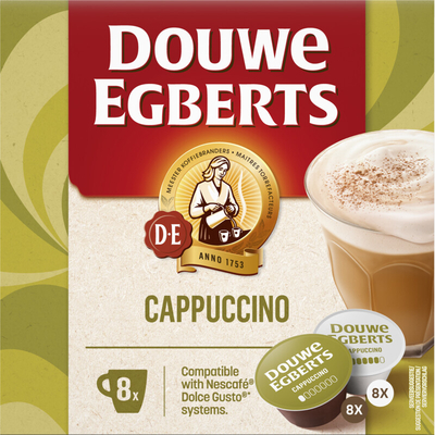 Douwe Egberts Dolce gusto cappuccino Dolce Gusto compatible koffiecups 16 stuks